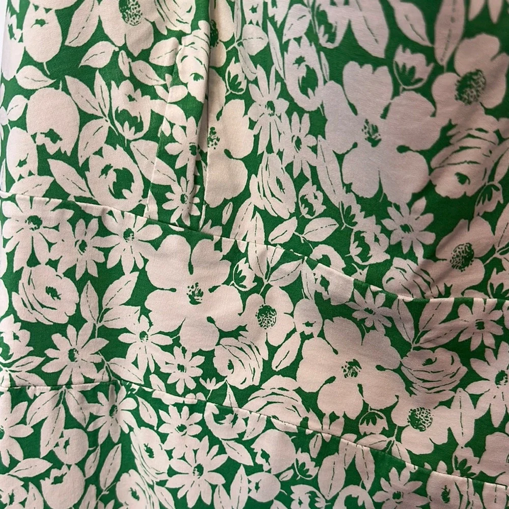 Floral Green Sleeveless Dress Anthropologie - Picture 2 of 4